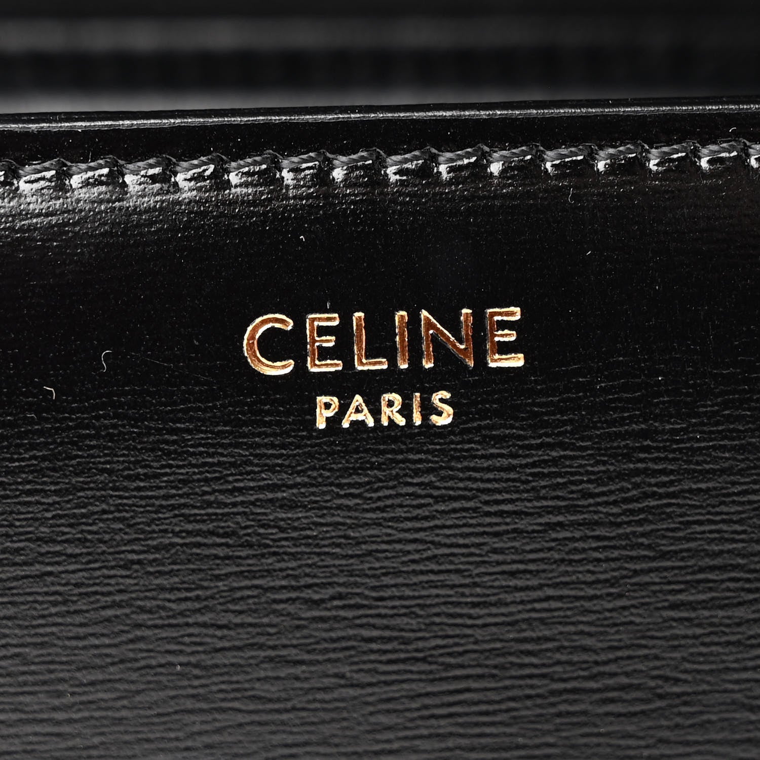 Celine Shiny Calfskin Teen Triomphe Black 7 of 13