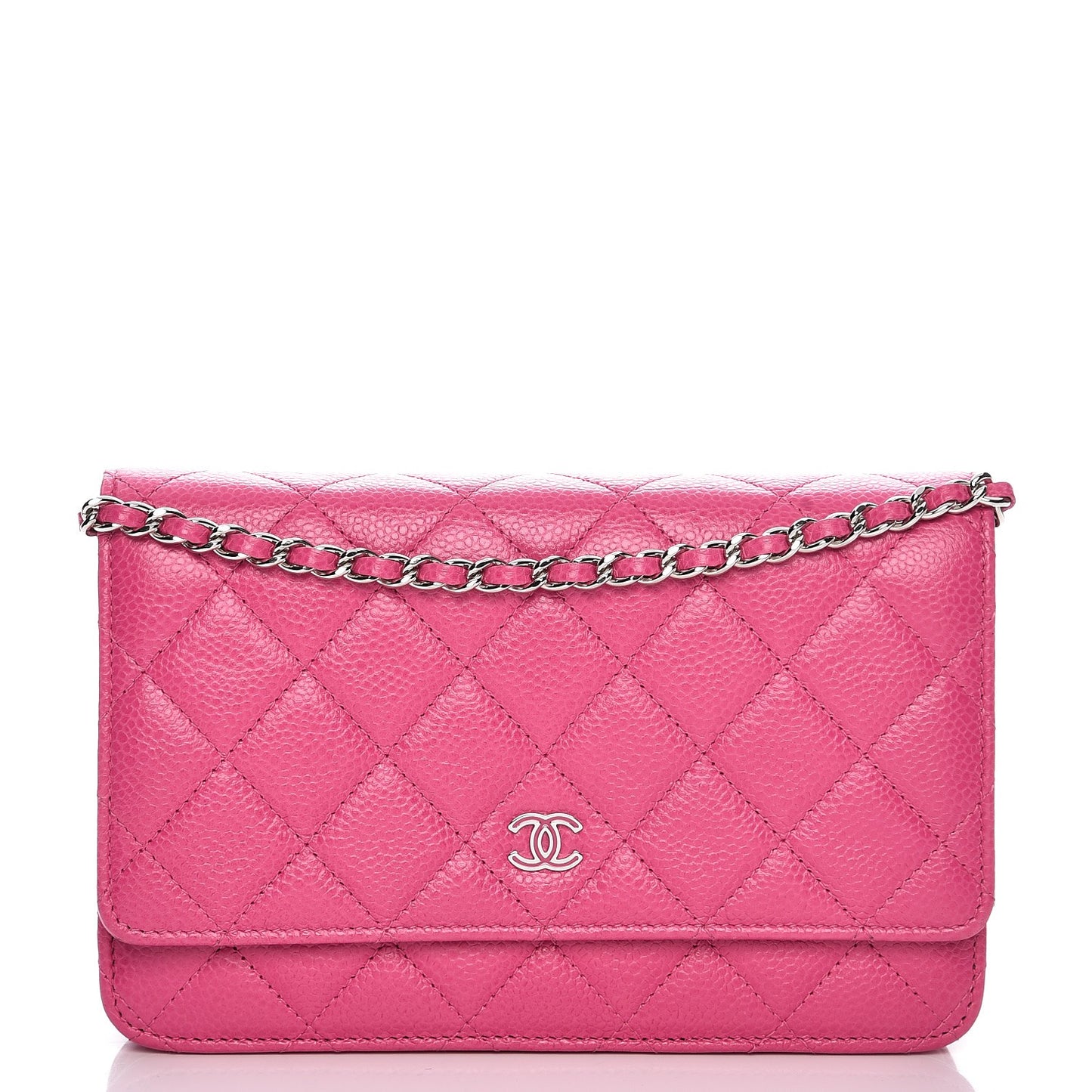 Caviar Quilted Wallet on Chain WOC