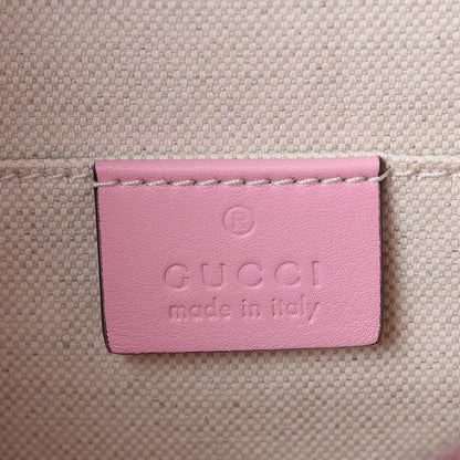 Gucci Calfskin Bamboo Web Embroidered Medium Dionysus Top Handle Bag Pink 6 of 7