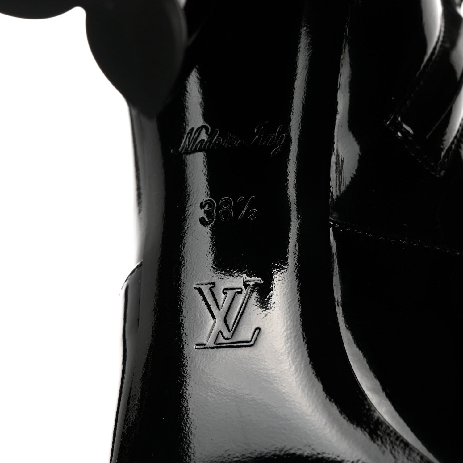 Louis Vuitton Patent Silhouette Ankle Boots 38.5 Black 8 of 8