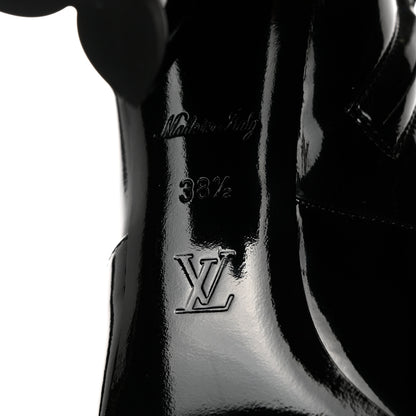 Louis Vuitton Patent Silhouette Ankle Boots 38.5 Black 8 of 8