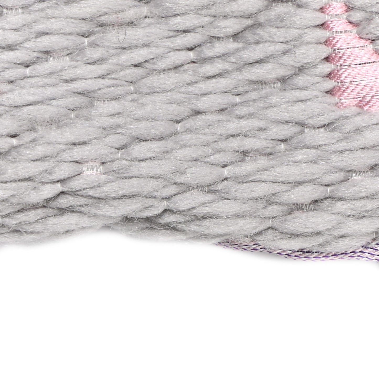 Wool Silk Logomania Shine Scarf Grey Multicolor