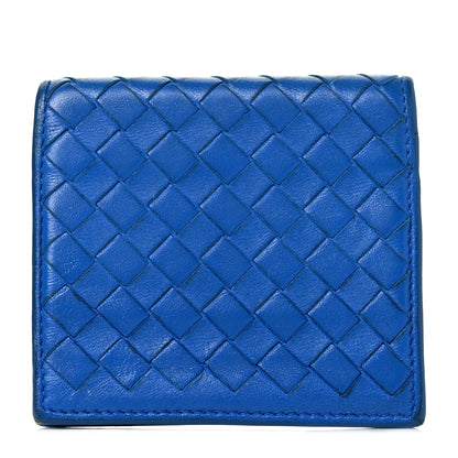 Bottega Veneta Nappa Intrecciato Card Holder Blue 1 of 9
