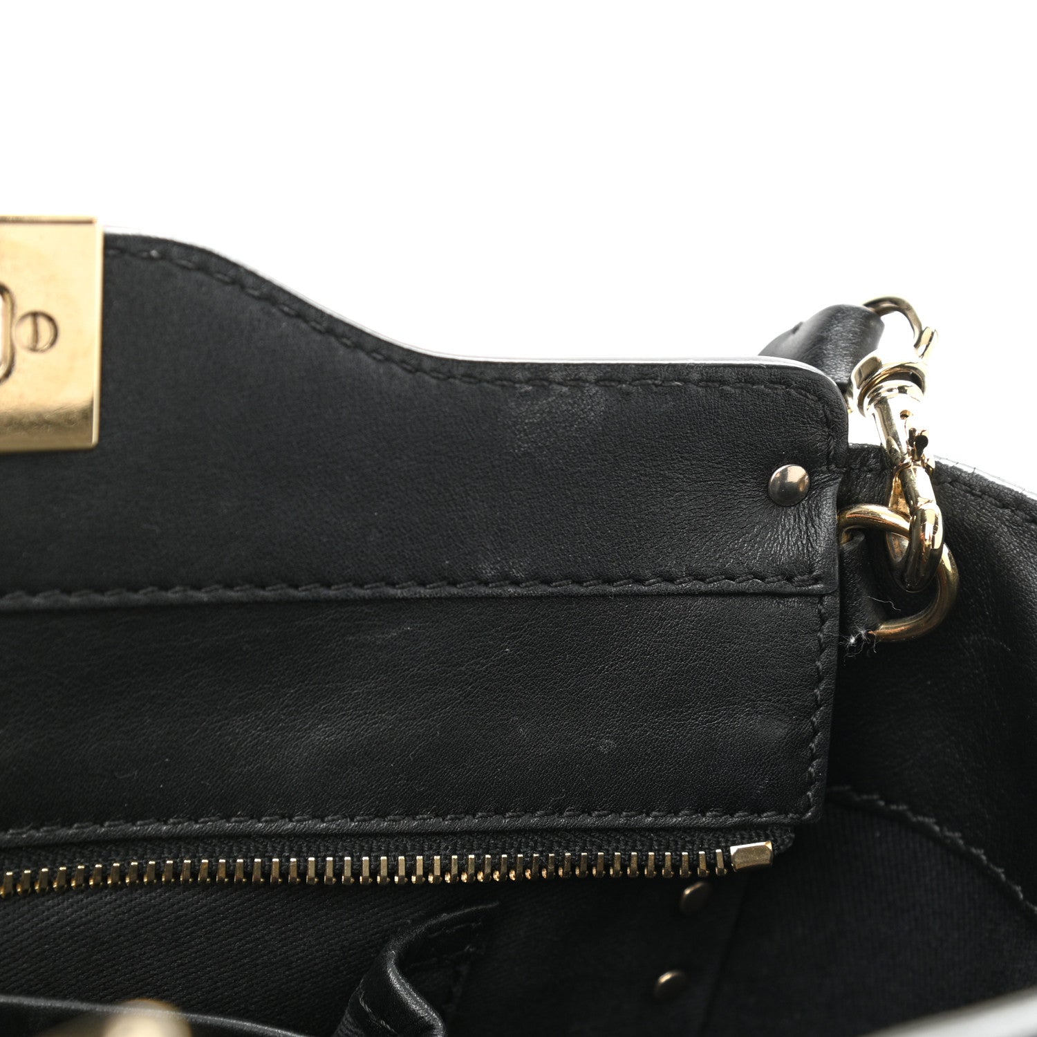 Valentino Garavani Vitello Small Rockstud Double Handle Tote Black 12 of 14