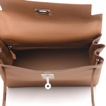 Hermes Togo Matte Alligator Kelly Retourne Touch 28 Gold 7 of 32
