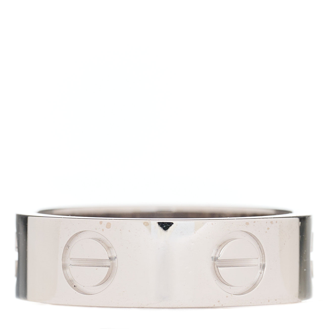 Cartier 18K White Gold 5.5mm LOVE Ring 51 5.75 2 of 3