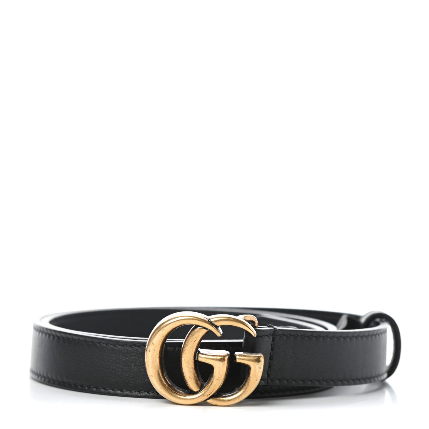 Calfskin Double G 20mm Belt 70 28 Black