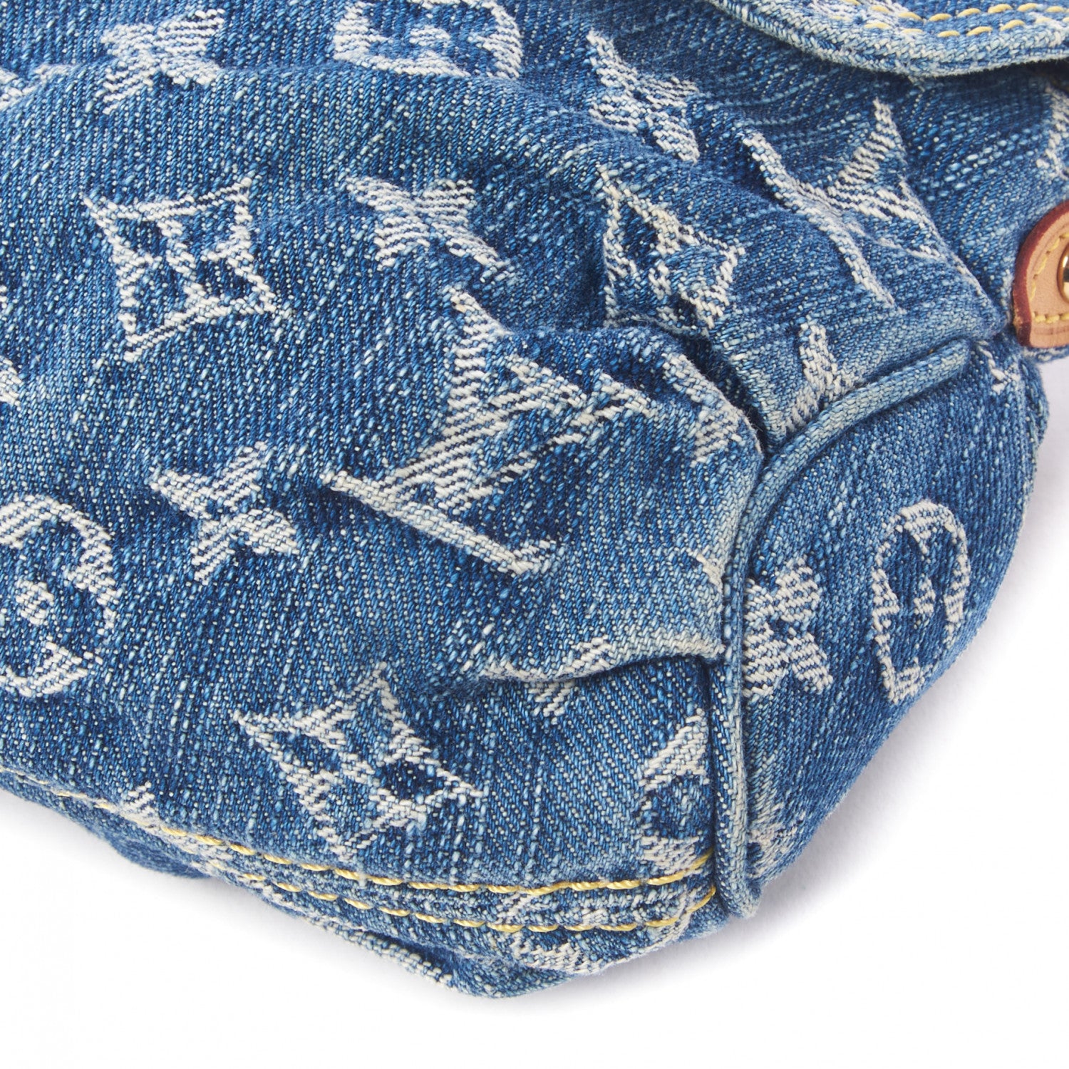 Louis Vuitton Monogram Denim Mini Pleaty Blue 5 of 8
