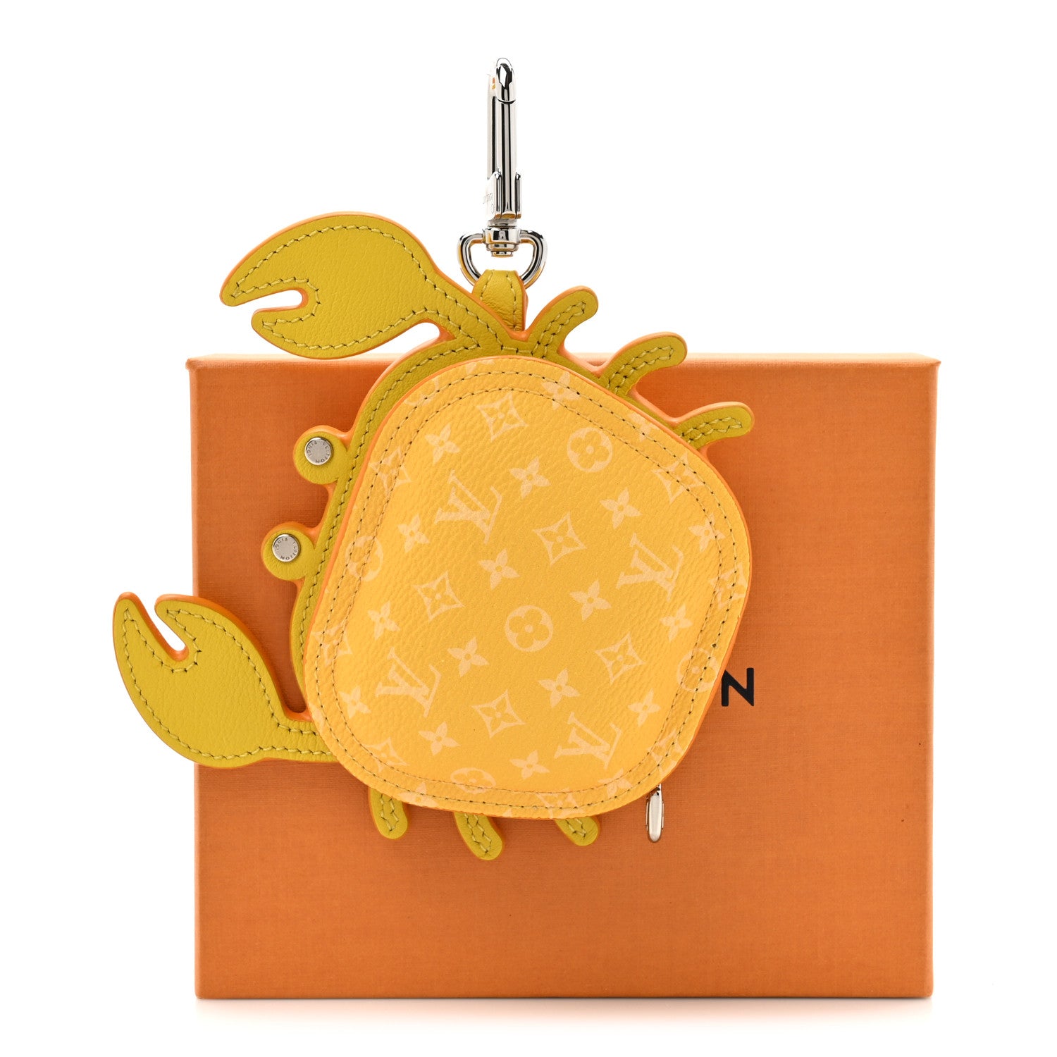 Louis Vuitton Monogram Crab Bag Charm Yellow 6 of 6