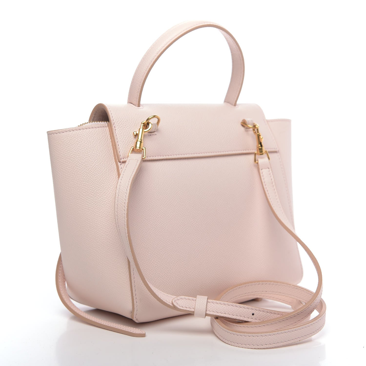 Celine Grained Calfskin Nano Belt Bag Pale Pink 3 of 9