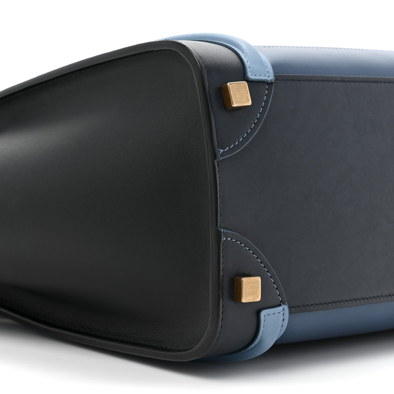 Celine Smooth Calfskin Micro Tri-Color Luggage Deep Sea 8 of 12