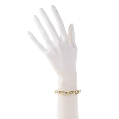 David Yurman Sterling Silver 18K Yellow Gold 12mm Large Oval Link Bracelet 2 of 5