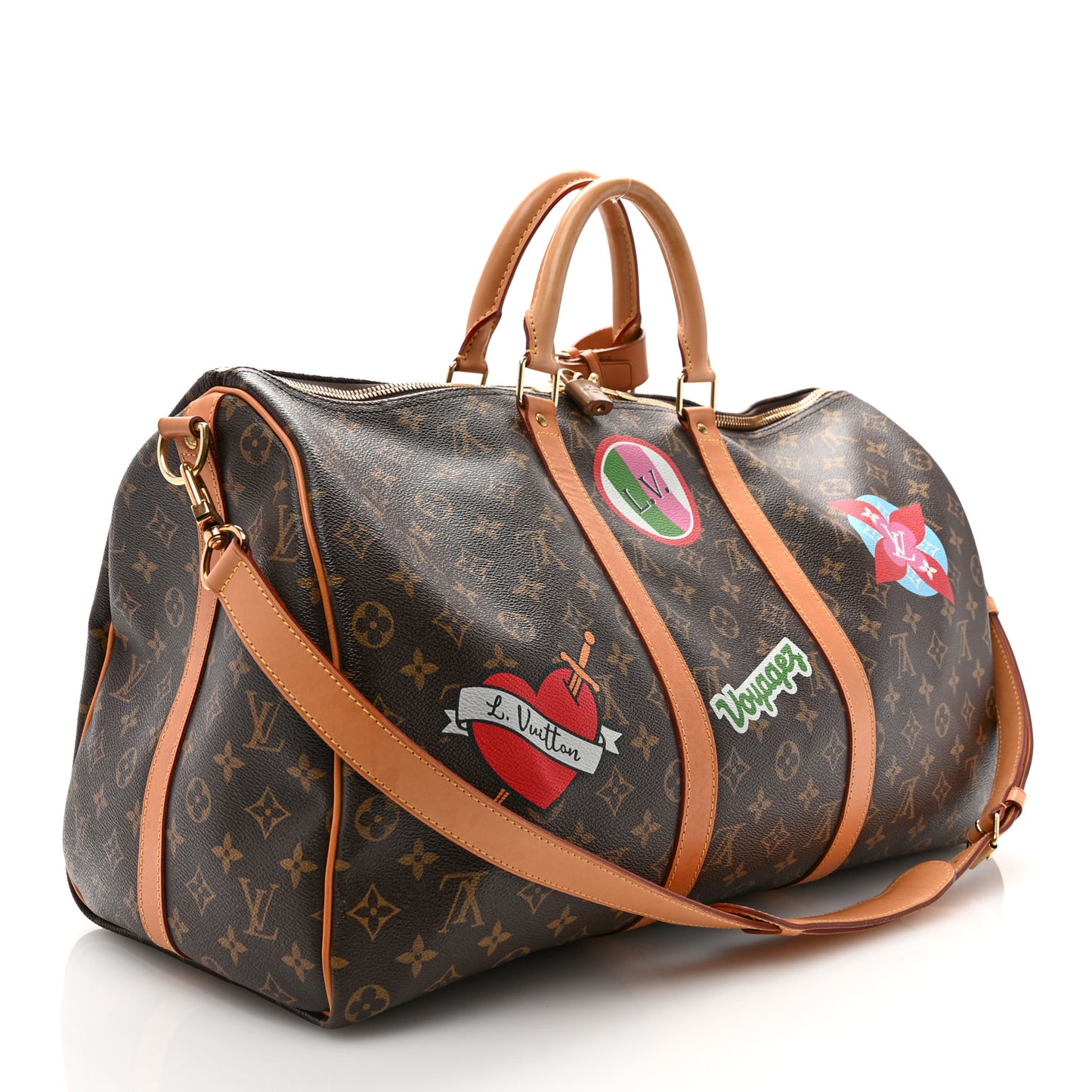 Monogram Patches Keepall Bandouliere 50