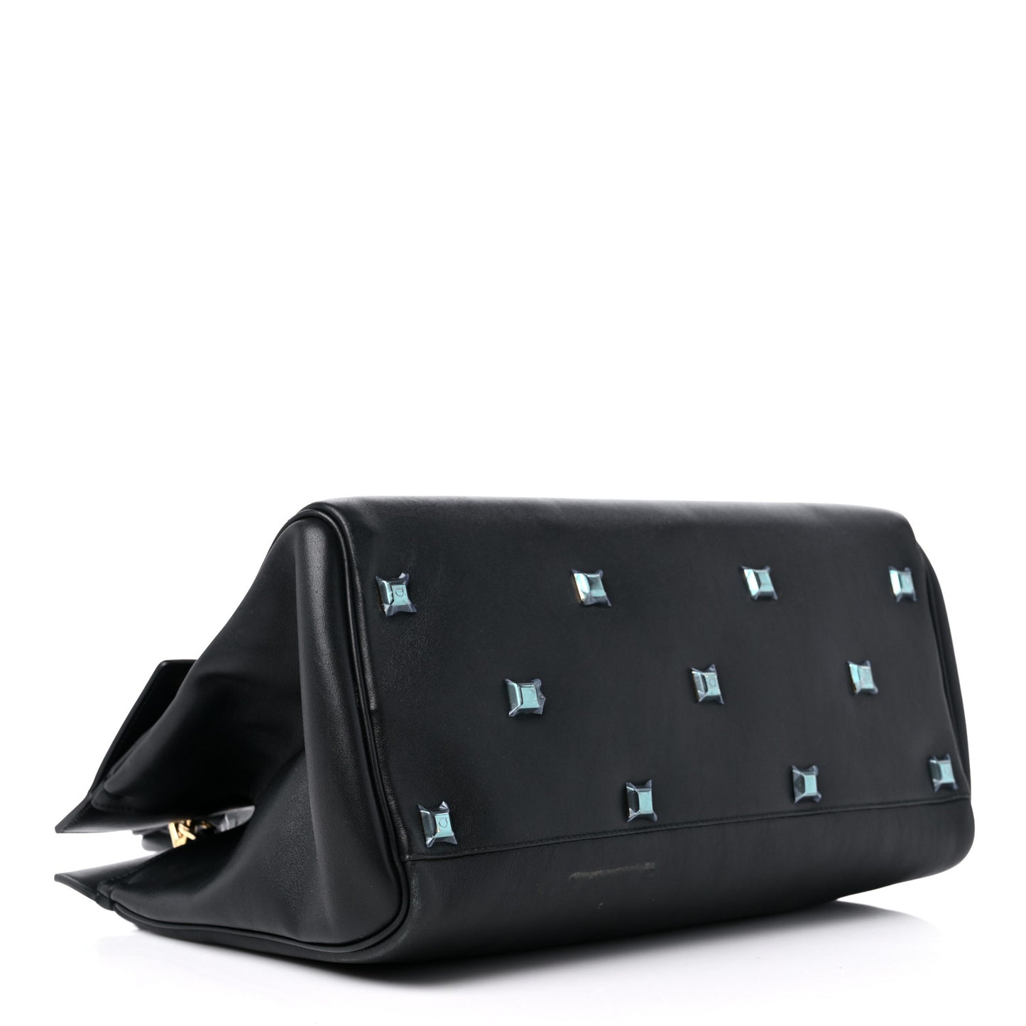 Calfskin Medium Studio Bag Black