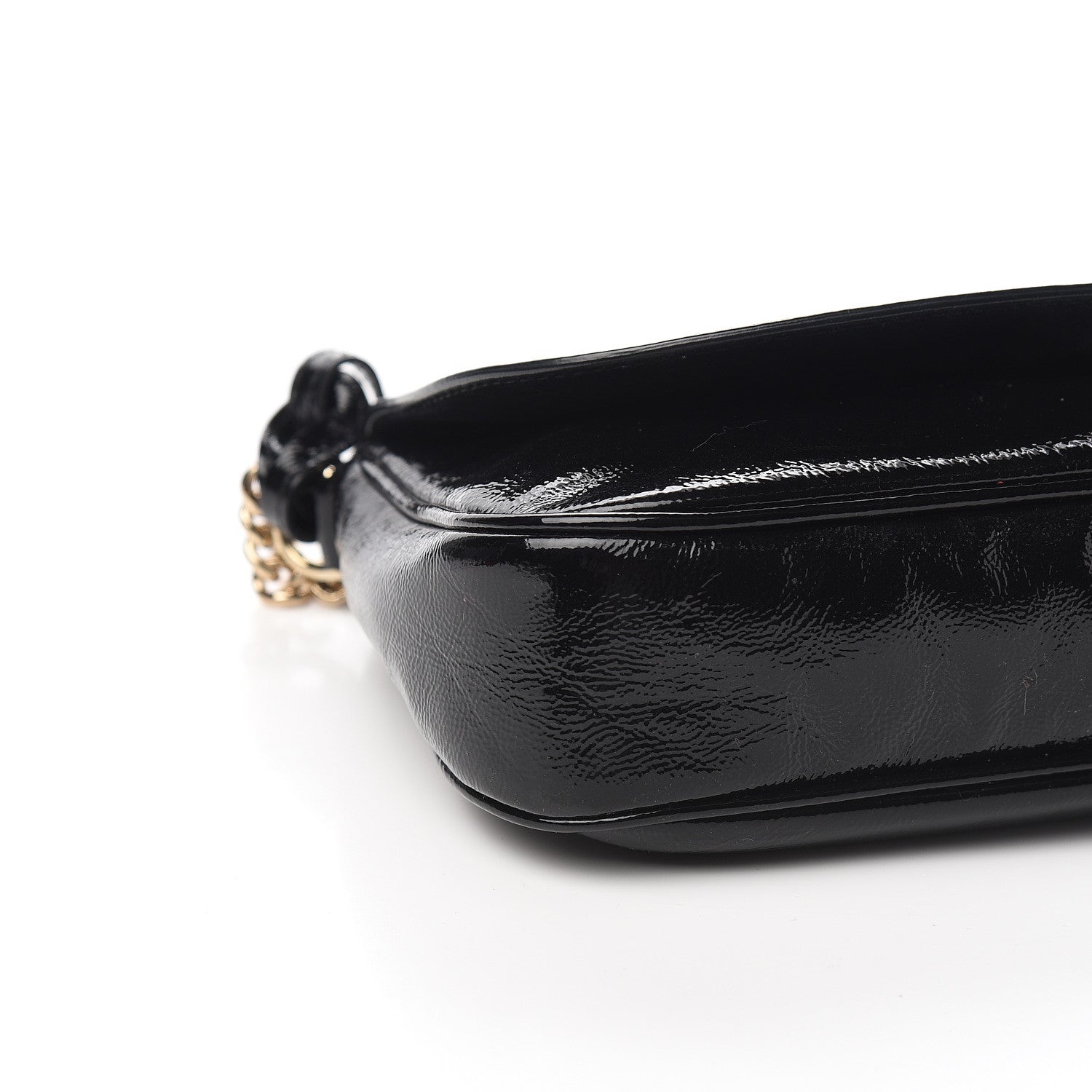 Gucci Patent Medium Soho Flap Crossbody Black 7 of 9
