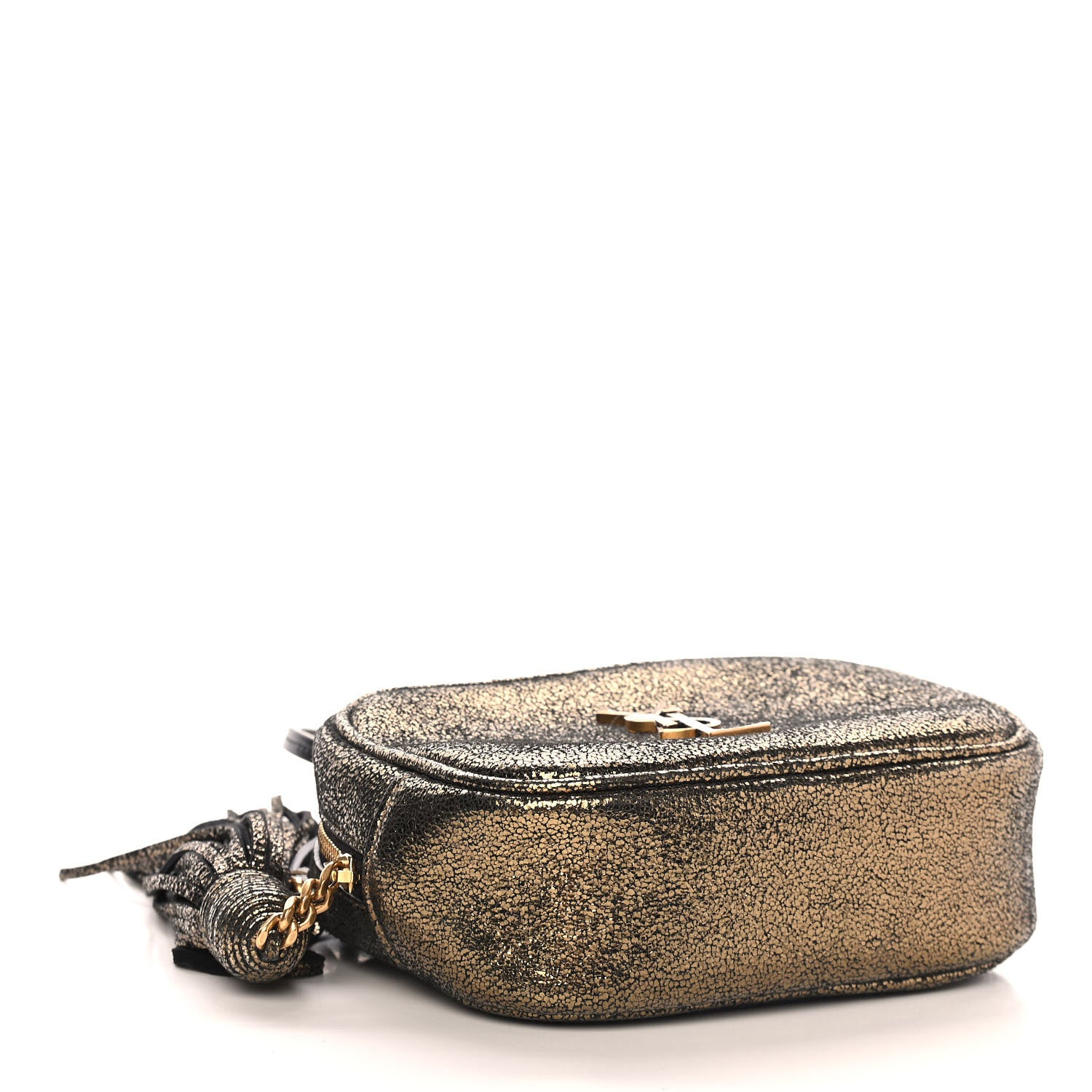 Saint Laurent Lame Nappa Star 3D Monogram Blogger Bag Moss 4 of 9