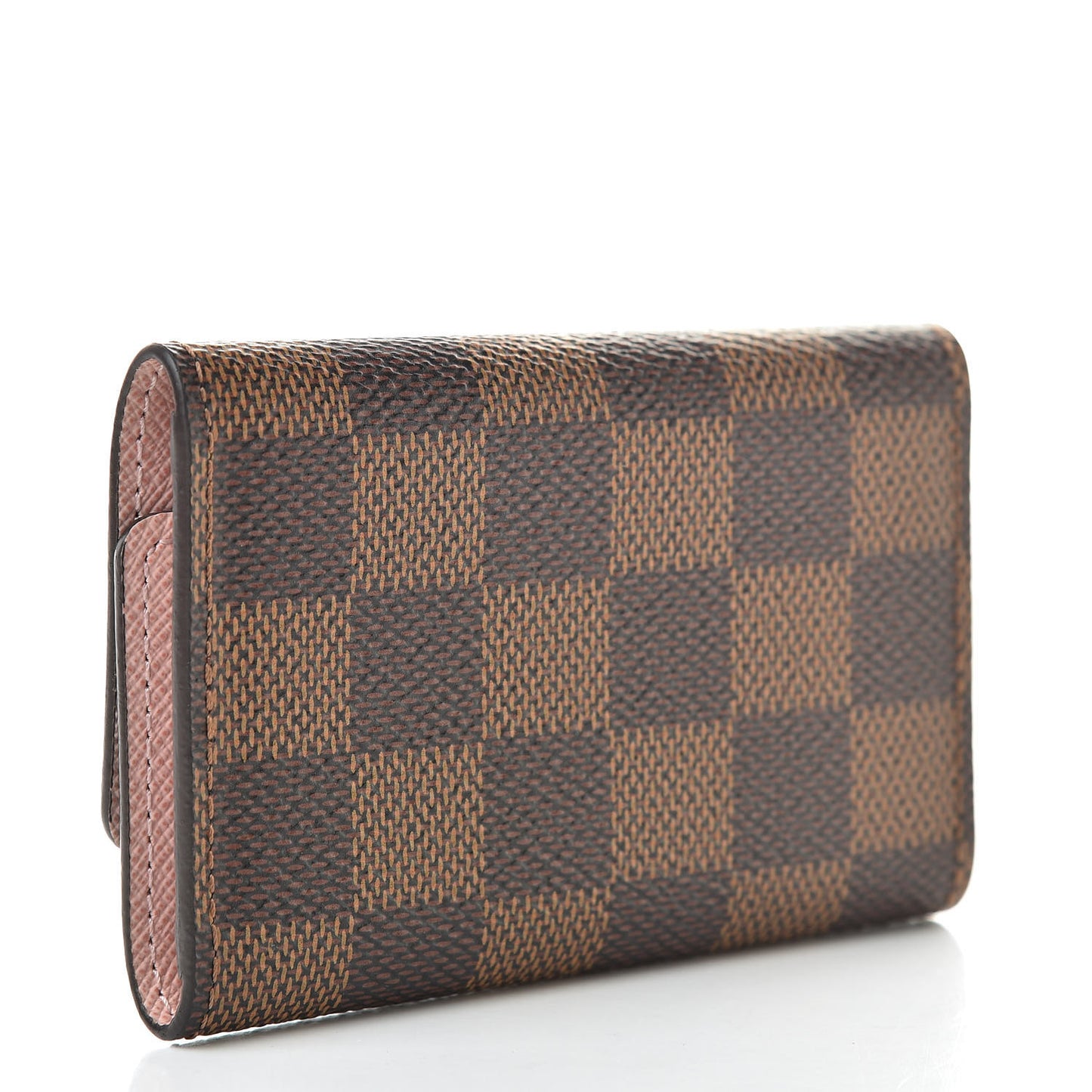 Damier Ebene Multicles 6 Key Holder Rose Ballerine