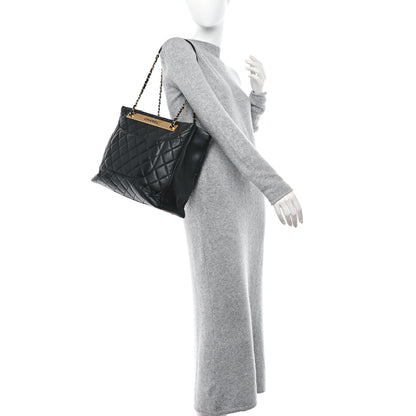 Chanel Lambskin Quilted Trendy CC Tote Black 2 of 13