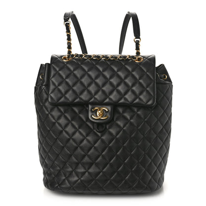 Chanel Lambskin Quilted Large Urban Spirit Backpack Black 1 of 9