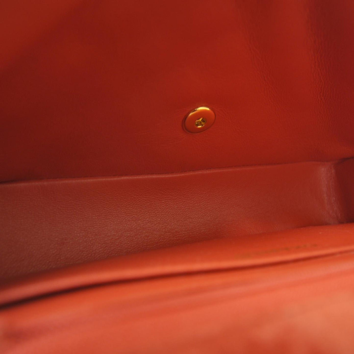 Suede Quilted Medium Flap Red