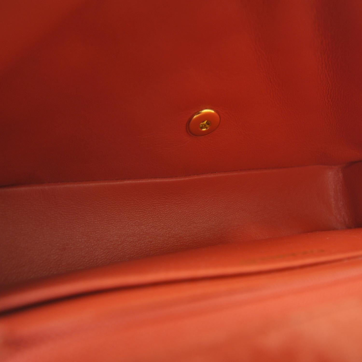 Chanel Suede Quilted Medium Flap Red 6 of 11