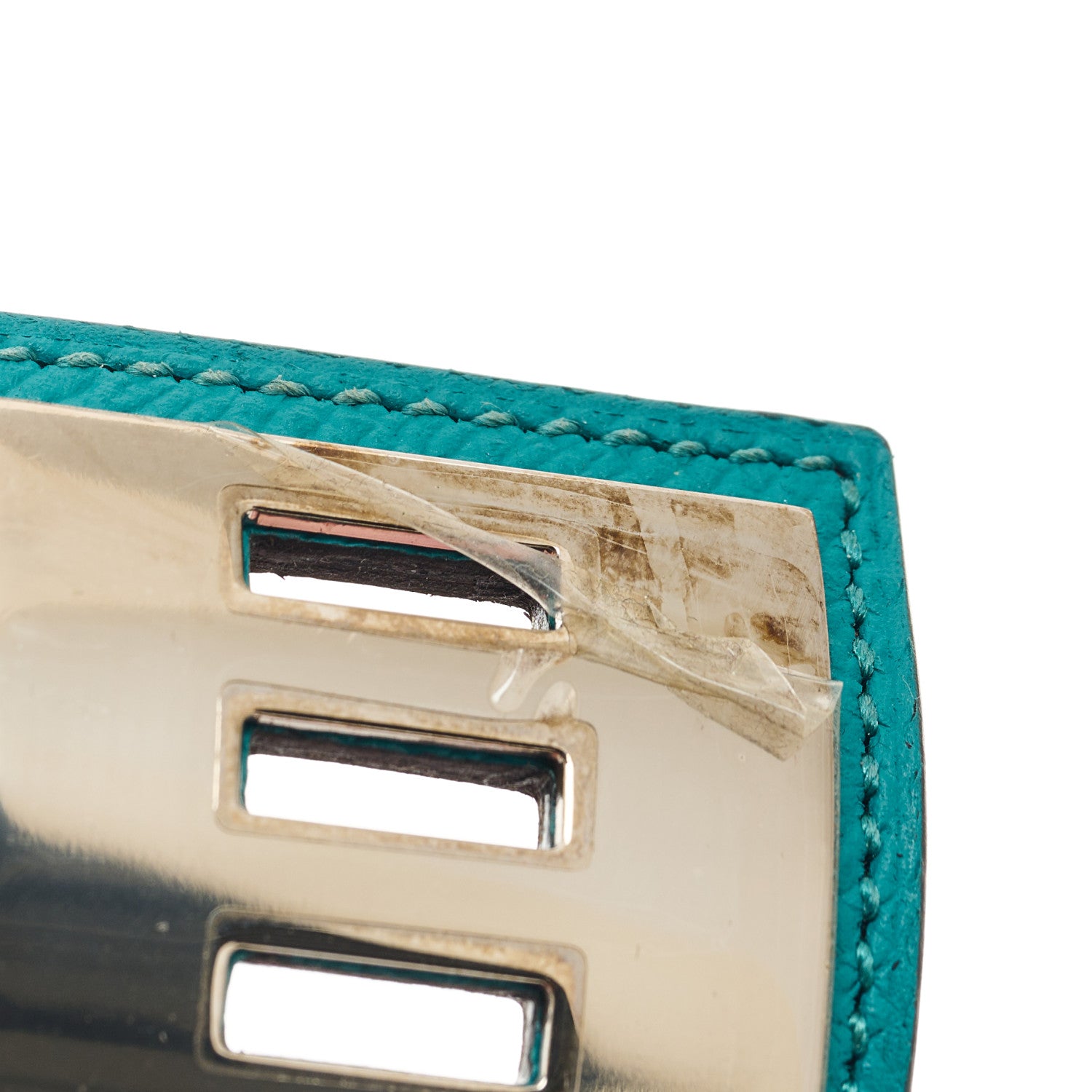 Hermes Epsom Collier De Chien CDC Bracelet S Bleu Paon 8 of 9