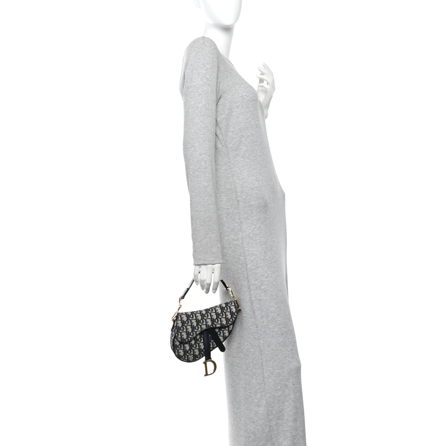 Oblique Mini Saddle Bag Blue