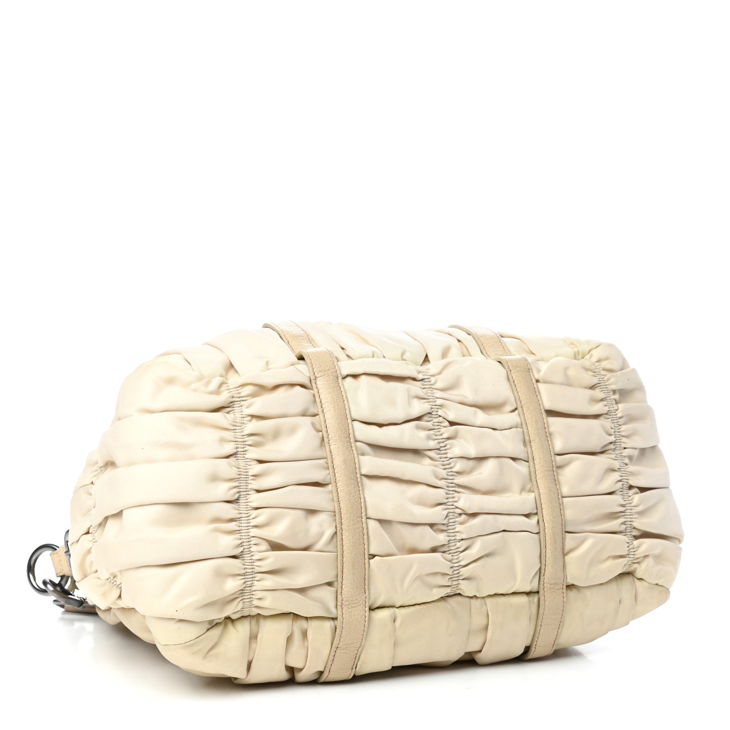 Tessuto Nylon Gaufre Dressy Tote Sabbia