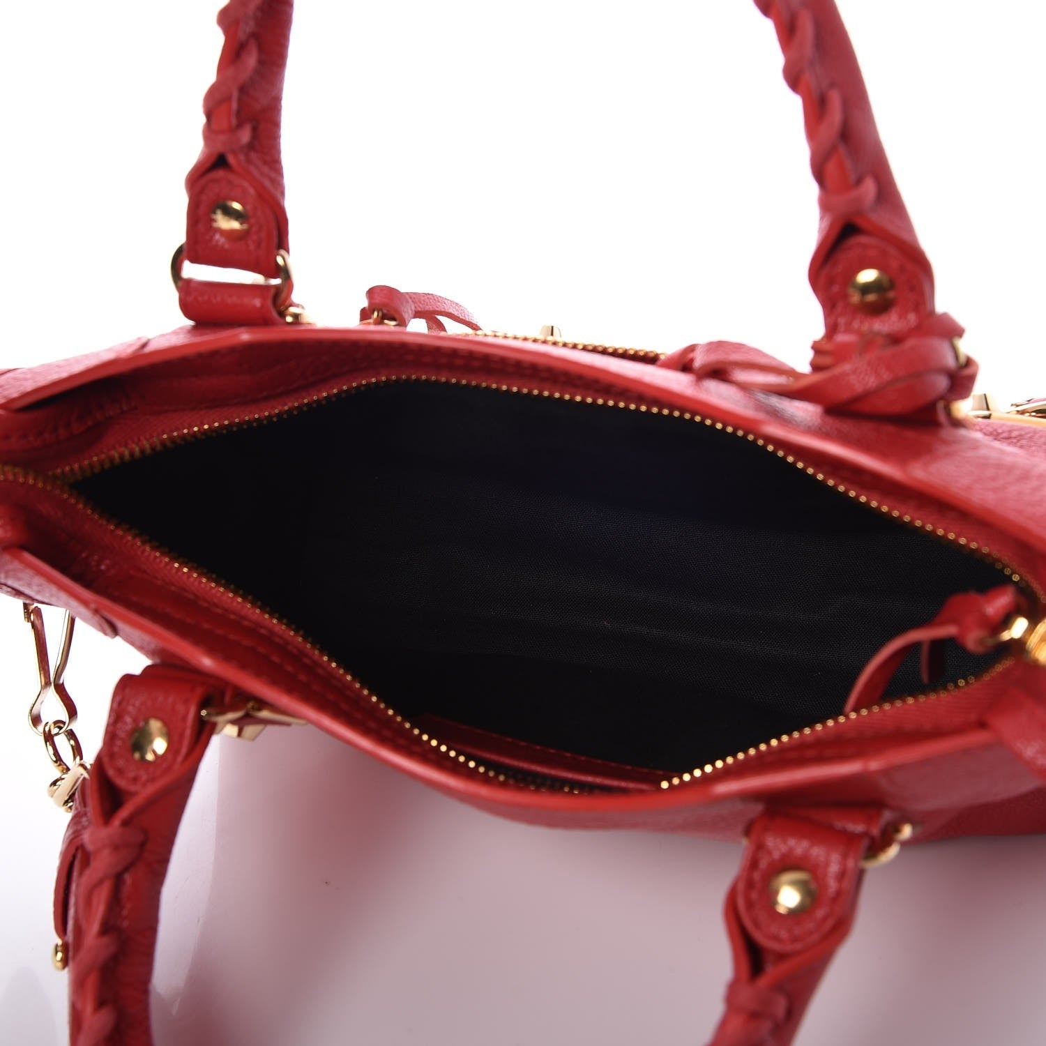 Balenciaga Chevre Gold Metallic Edge Hardware Mini City Rouge Grenade 5 of 8