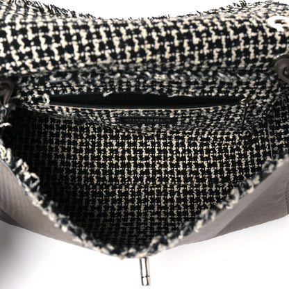 Chanel Tweed Calfskin Tweedy Single Flap Grey 5 of 10