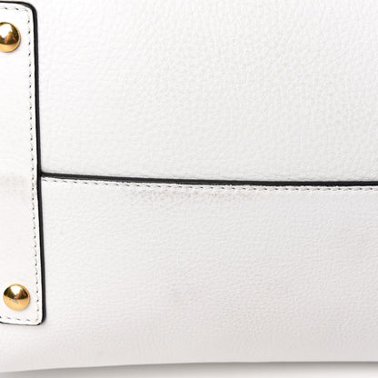 Burberry Soft Grain Calfskin Large Belt Bag White Yellow 13 of 14