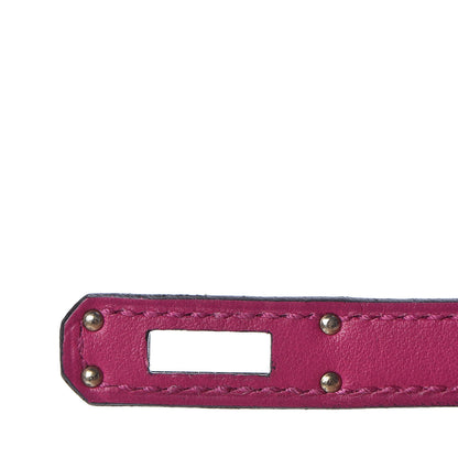 Hermes Swift Kelly Pochette Clutch Rose Pourpre 16 of 28