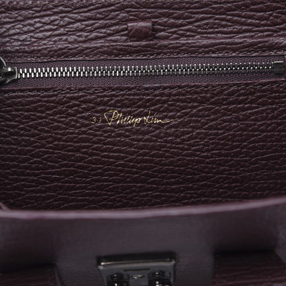 3.1 Phillip Lim 3.1 Textured Calfskin Mini Pashli Satchel Burgundy 5 of 11