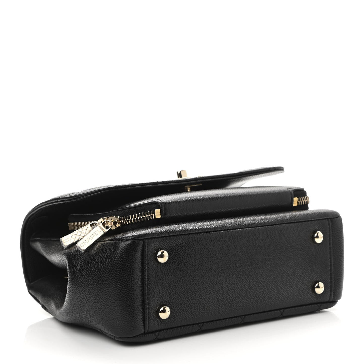 Caviar Quilted Small Business Affinity Flap Black