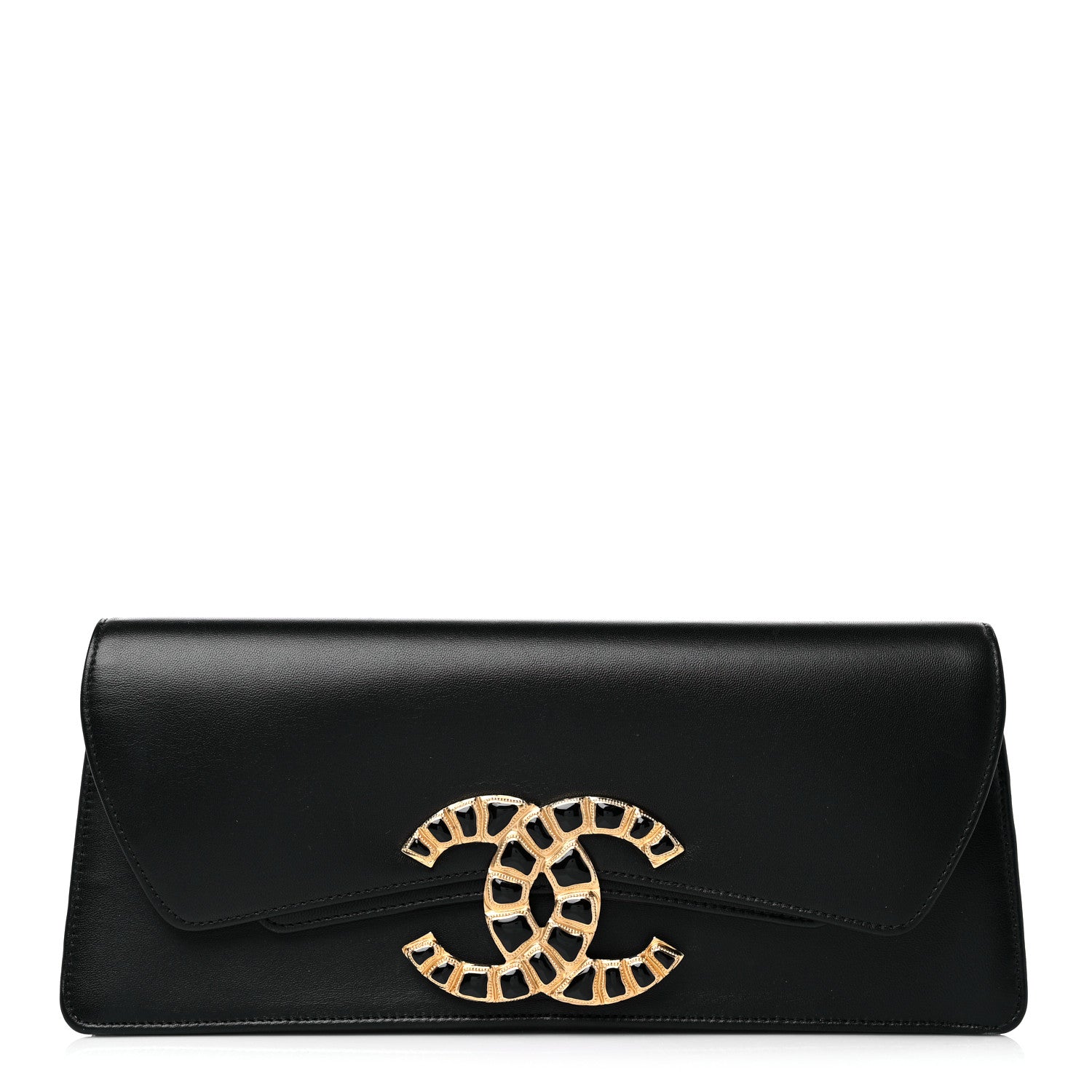Chanel Lambskin Evening In Egypt Clutch Black 1 of 14