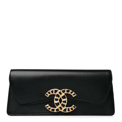 Chanel Lambskin Evening In Egypt Clutch Black 1 of 14