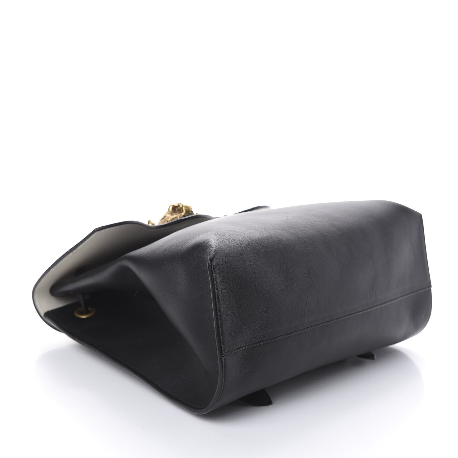 Gucci Calfskin Malin Backpack White Black Gold 3 of 8