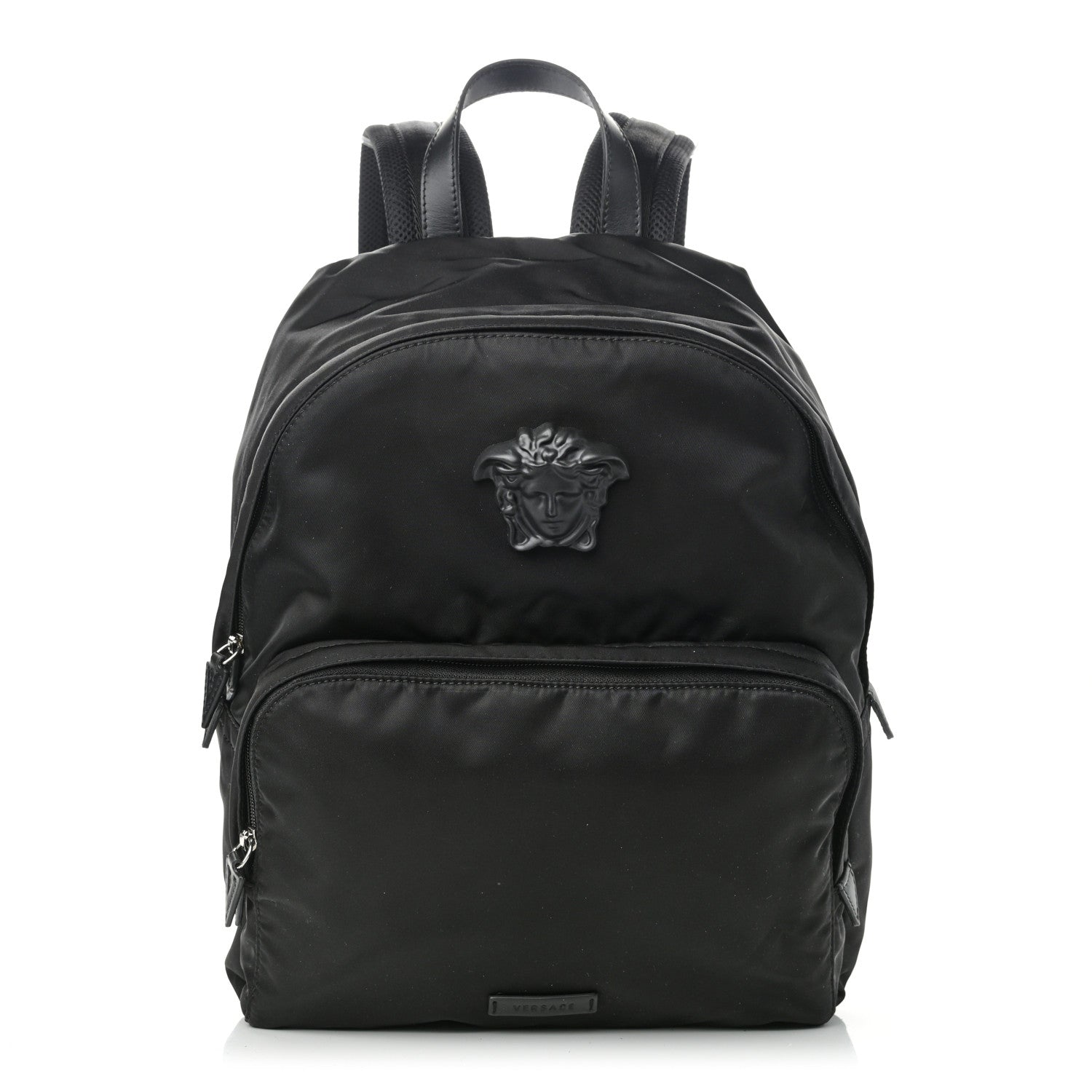 Versace Nylon La Medusa Backpack Black 1 of 12