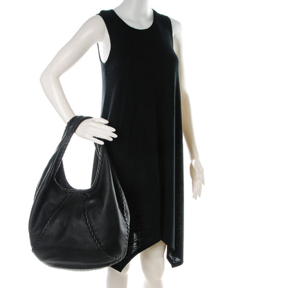 Bottega Veneta Cervo Deerskin Large Hobo Nero Black 2 of 8