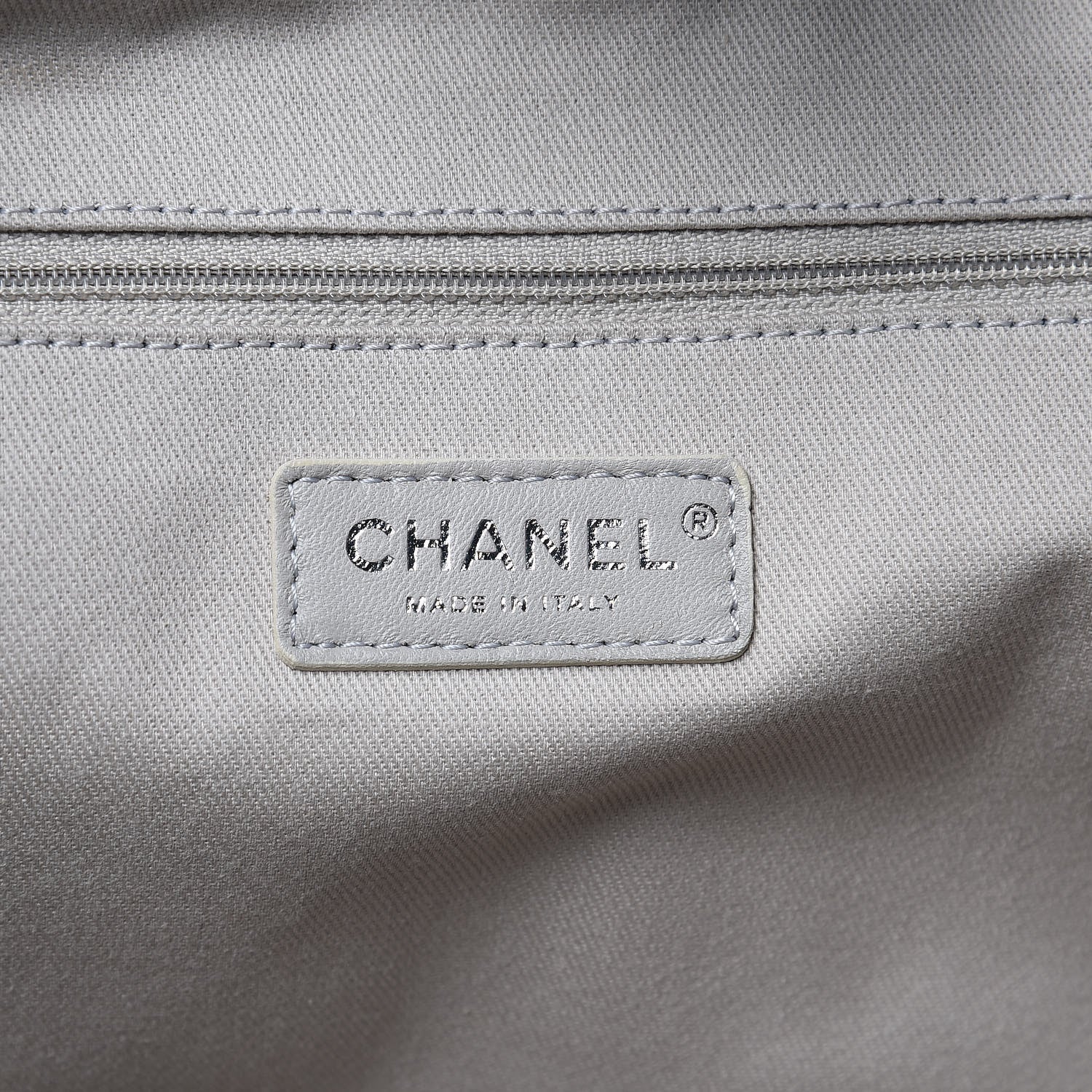 Chanel Striped Canvas Large Deauville Tote Black 6 of 11