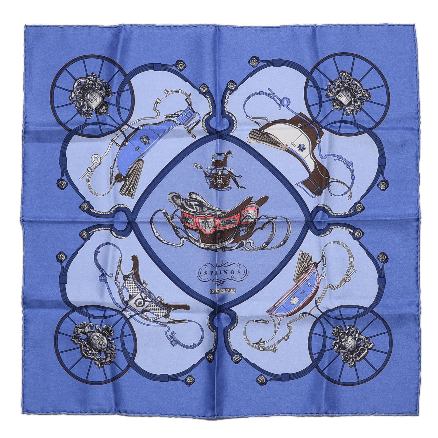 Hermes Silk Springs Pocket Square 1 of 4