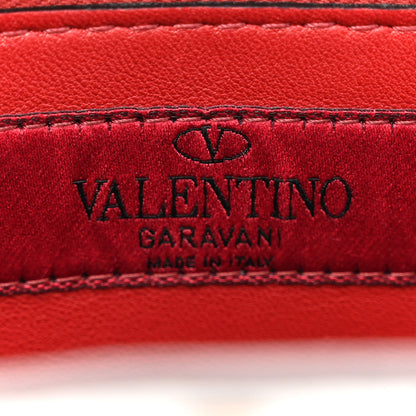 Valentino Garavani Metallic Nappa Rockstud Spike Wallet on Chain Silver 6 of 12