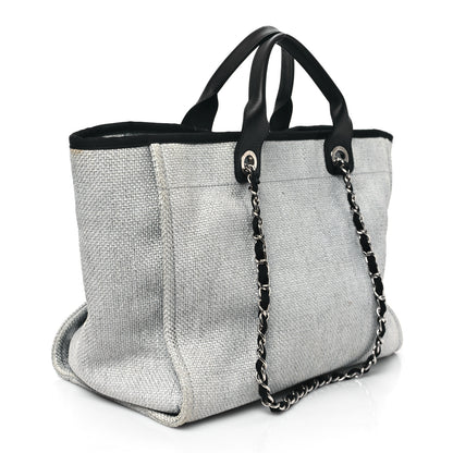 Chanel Canvas Deauville Large Tote Grey 3 of 15