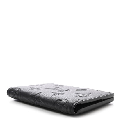 Louis Vuitton Calfskin Monogram Shadow Pocket Organizer Black 4 of 7