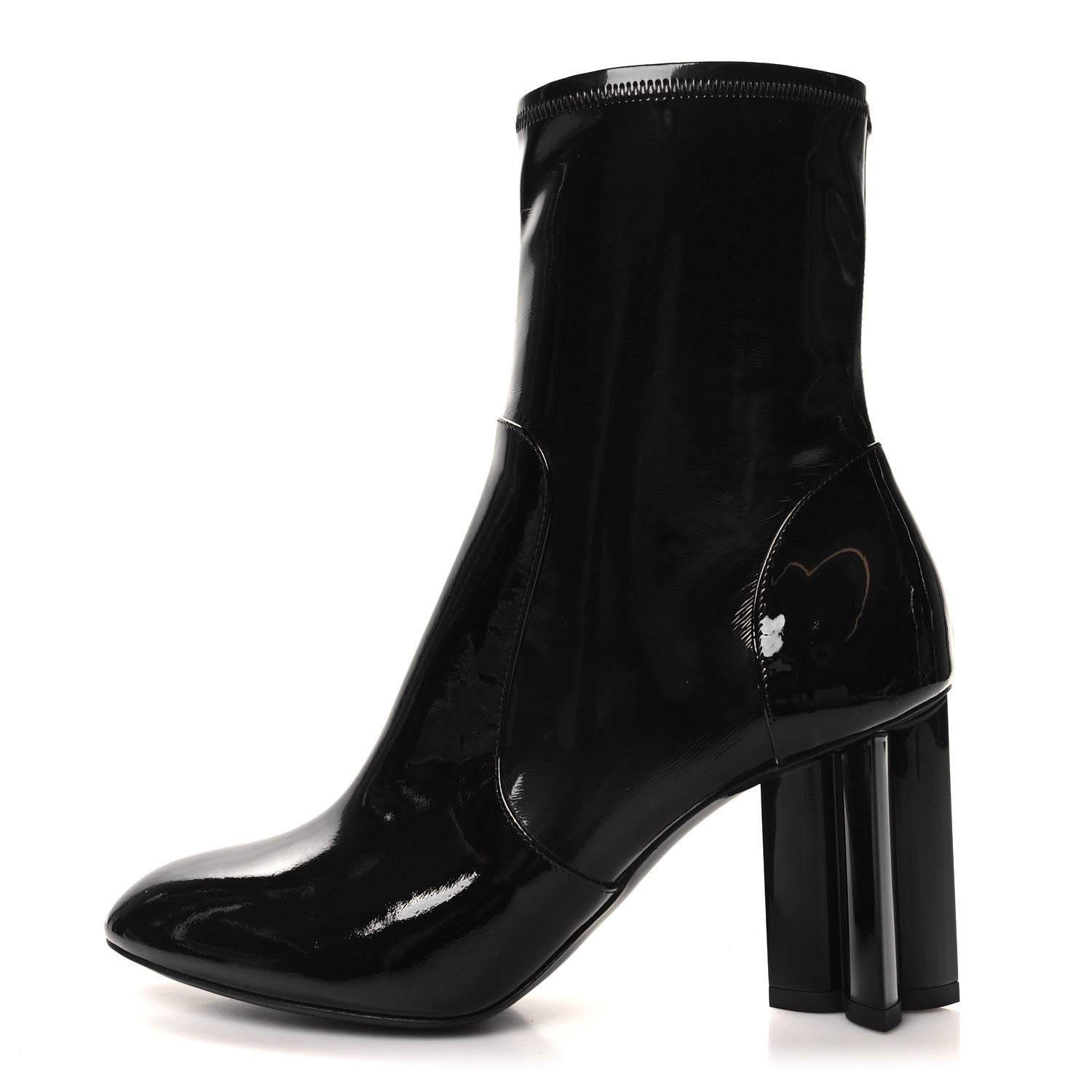 Louis Vuitton Patent Silhouette Ankle Boots 39 Black 1 of 8