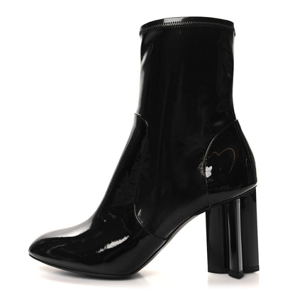 Louis Vuitton Patent Silhouette Ankle Boots 39 Black 1 of 8