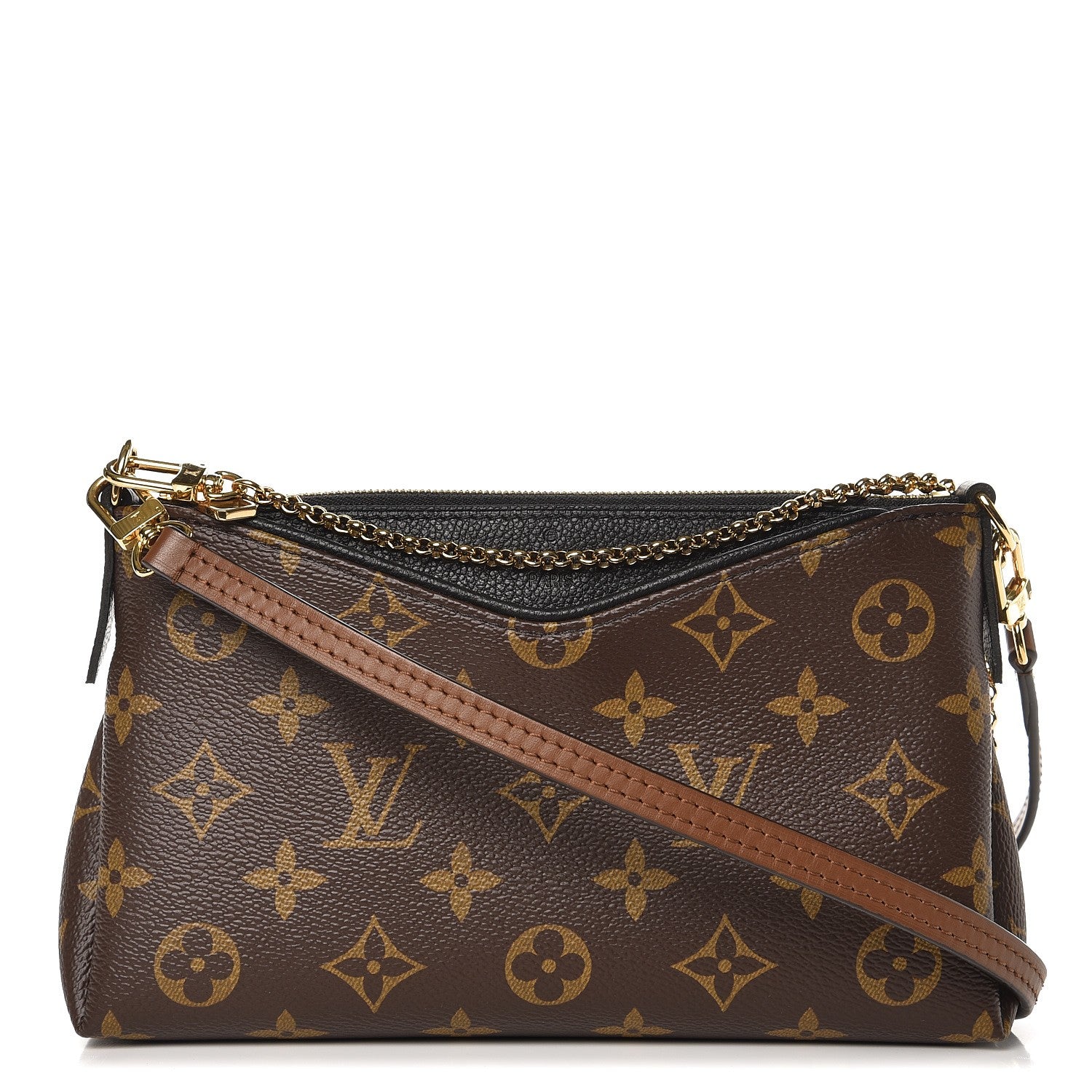 Louis Vuitton Monogram Pallas Clutch Black 1 of 7