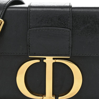 Christian Dior Crackled Lambskin 30 Montaigne Box Bag Black 8 of 13