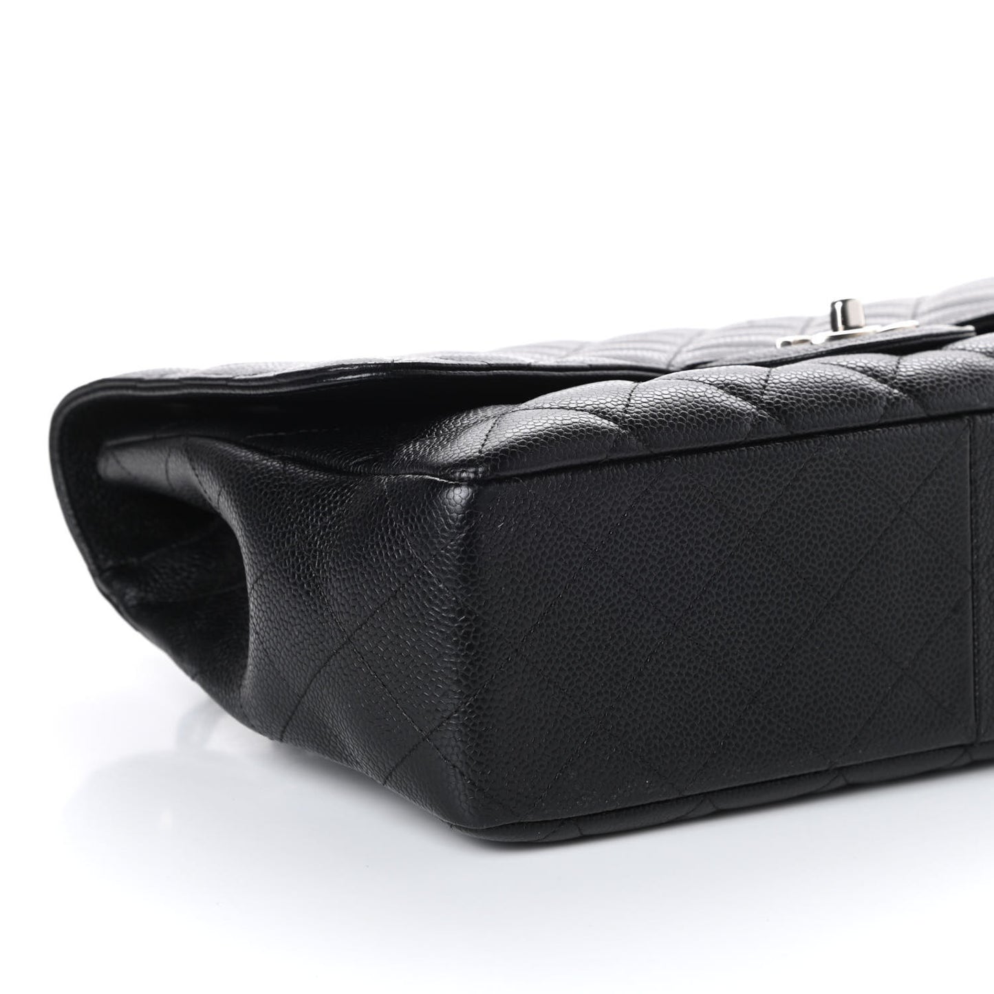 Caviar Quilted Jumbo Single Flap Black