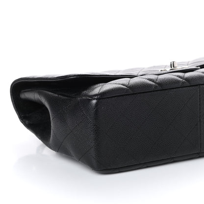 Chanel Caviar Quilted Jumbo Single Flap Black 9 of 10